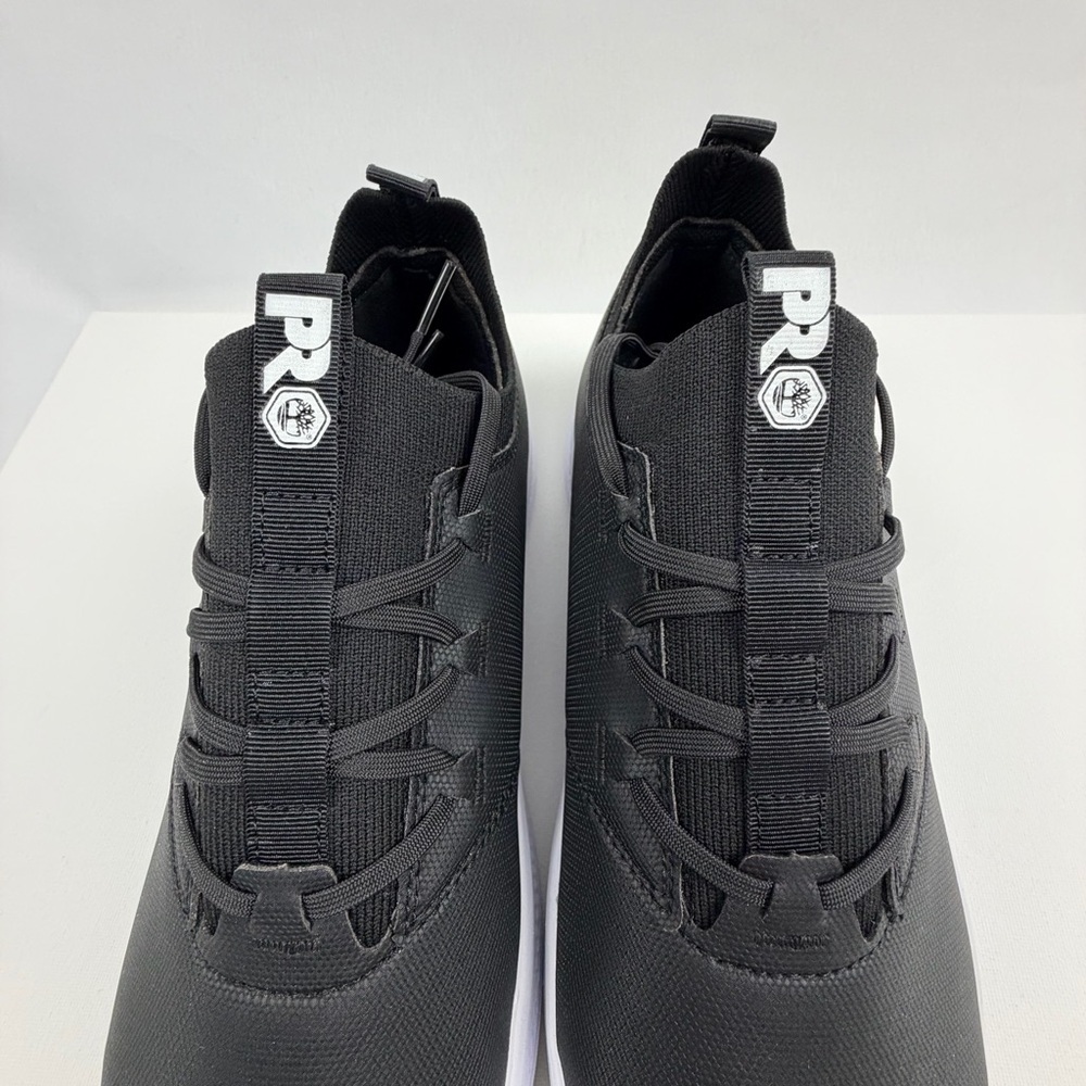 Timberland PRO Women’s Black Low-Profile Work Sneakers with White Midsole - Picture 9 of 12